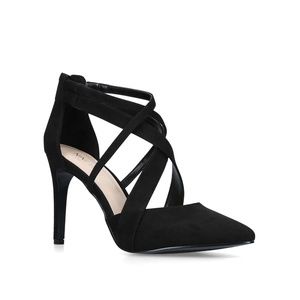 Nine West Zorever Black Leather High Heel Shoe